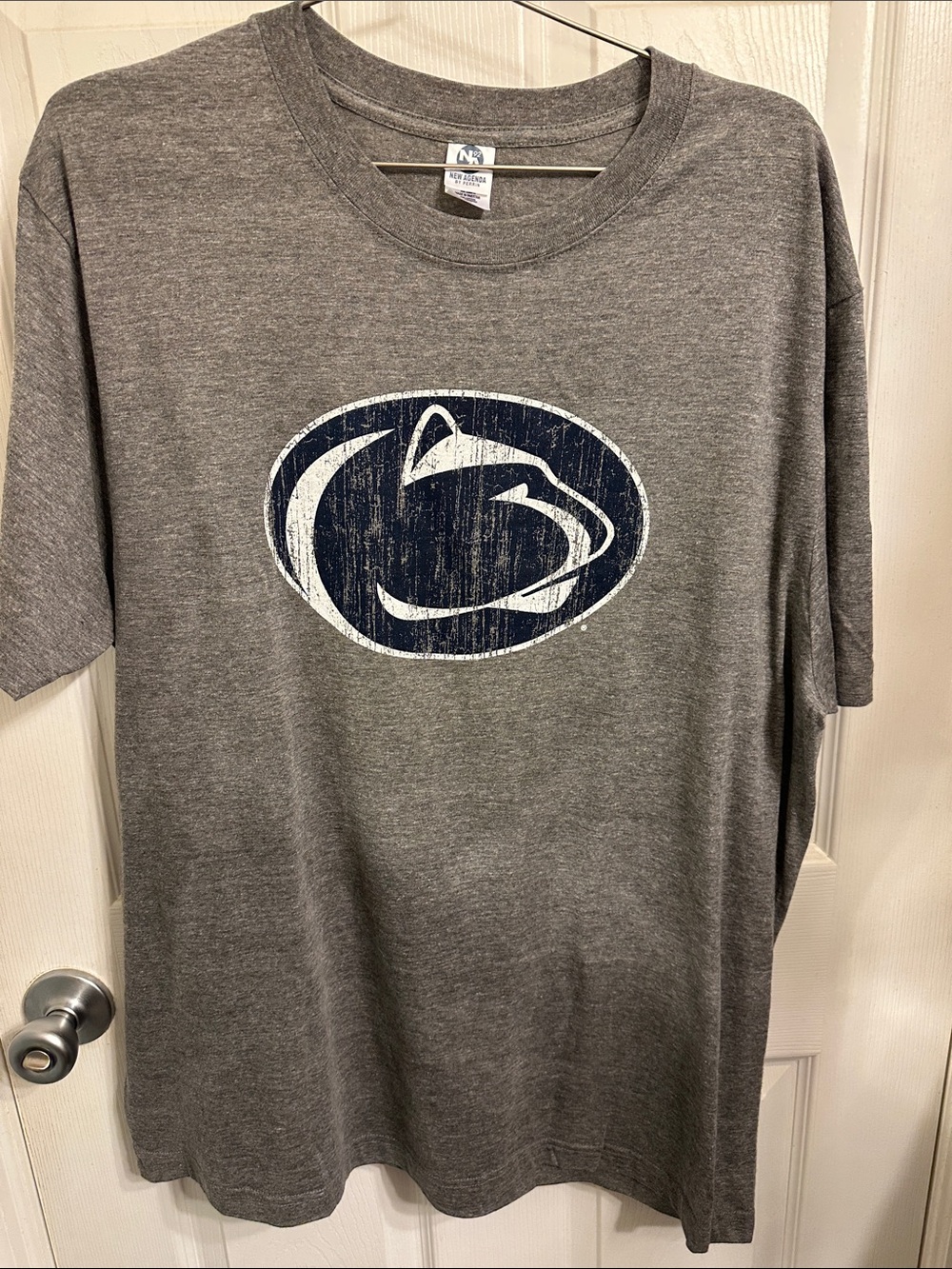 Gray Short-Sleeve Graphic Logo Tee